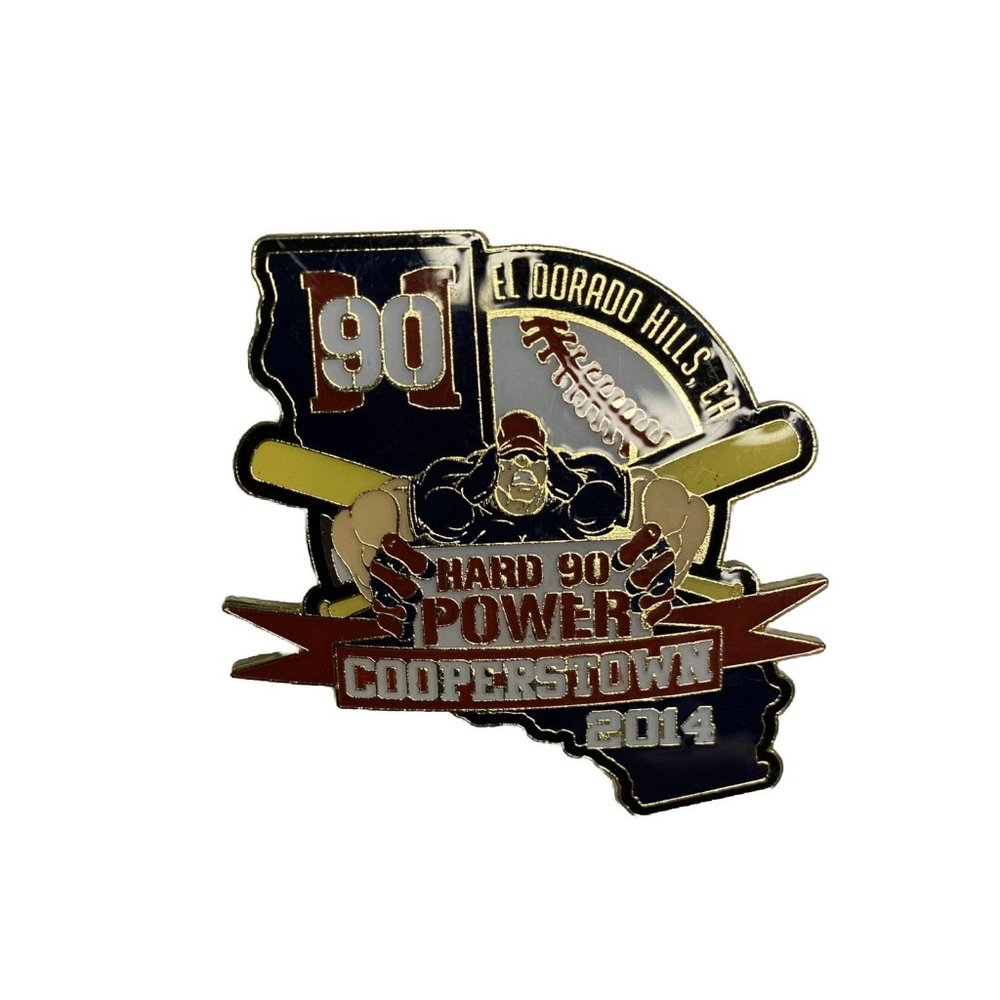 El Dorado Hills CA Cooperstown 2014 Enamel Pin Detroit Pin Baseball Club 2”x2”